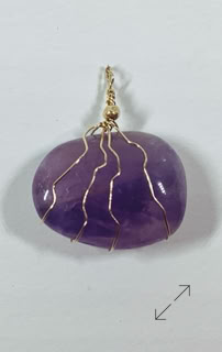 Gold Filled, amethyst, hanger, Danarts