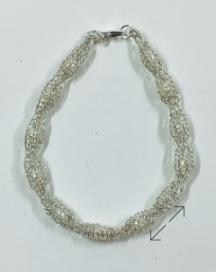 armband, bracelet, 925 zilverdraad, zilver slotjeDaniëlle Broekhuizen-  Mazzola,  zoetwater parel, Danarts
