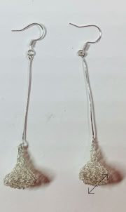 925 zilver, gehaakt, oorbellen, Danarts,